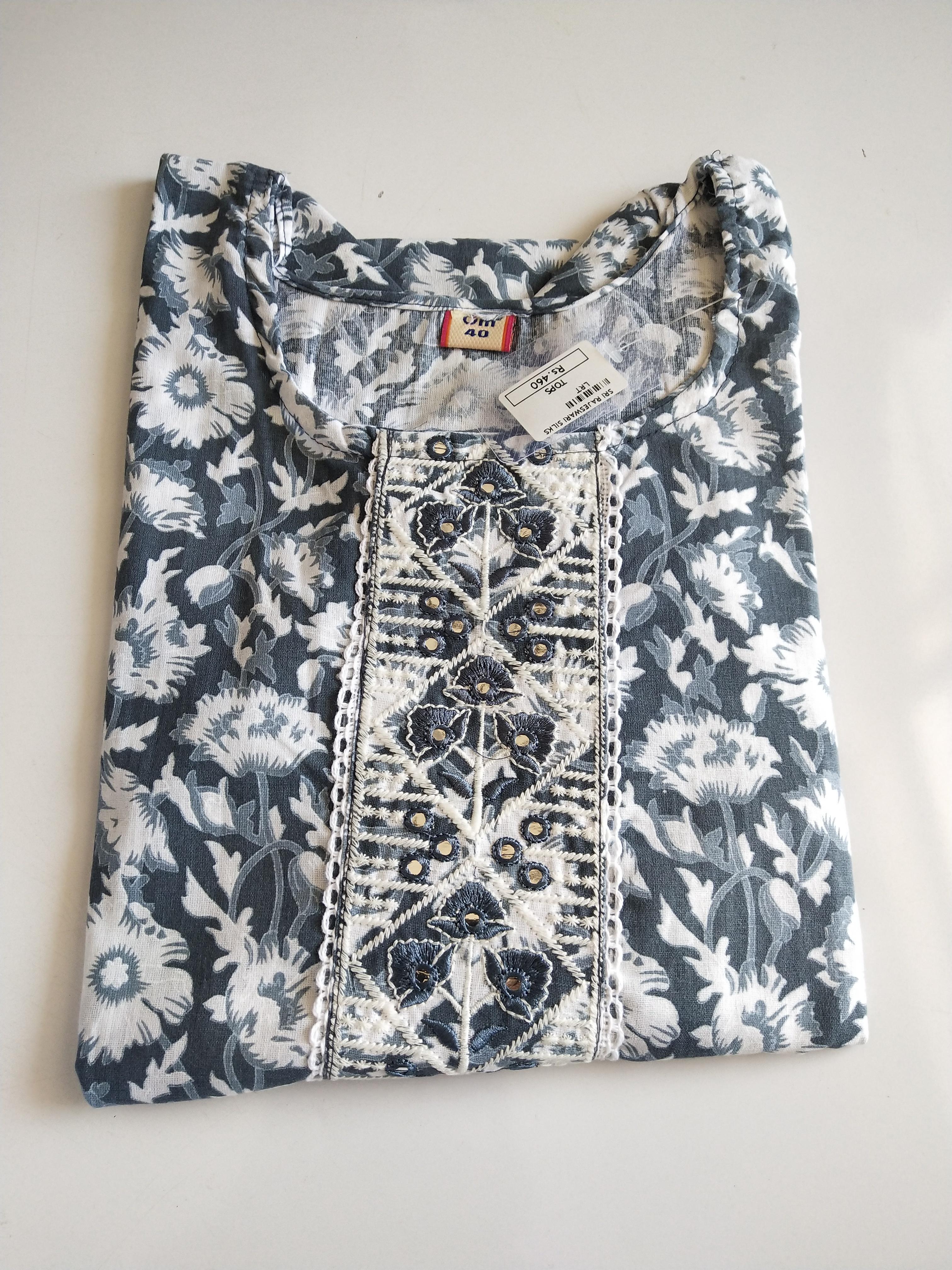 Khadi Cotton Kurti Sets-TKSM197