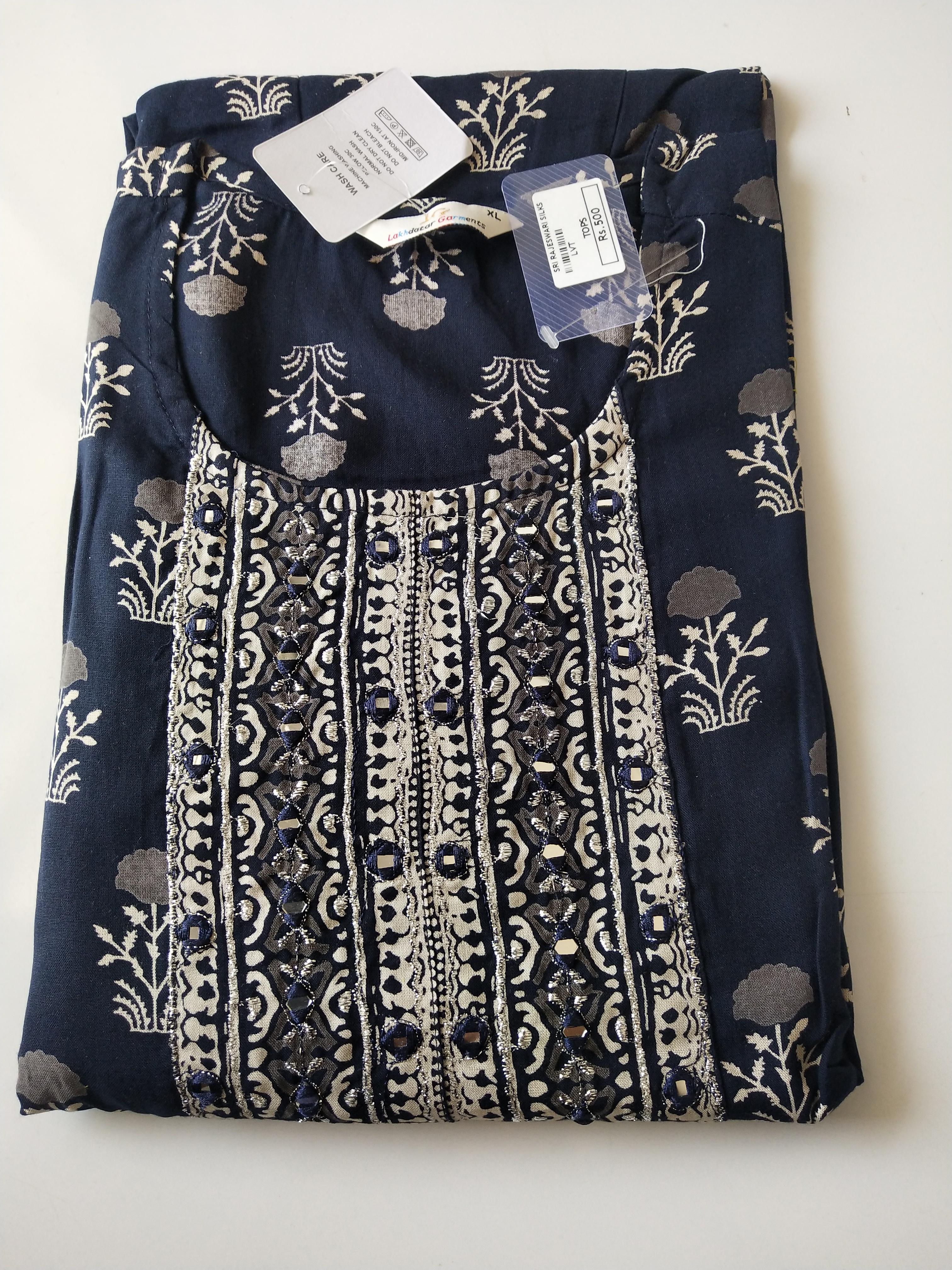 Trendy Printed Kurthi Top -TKSM069