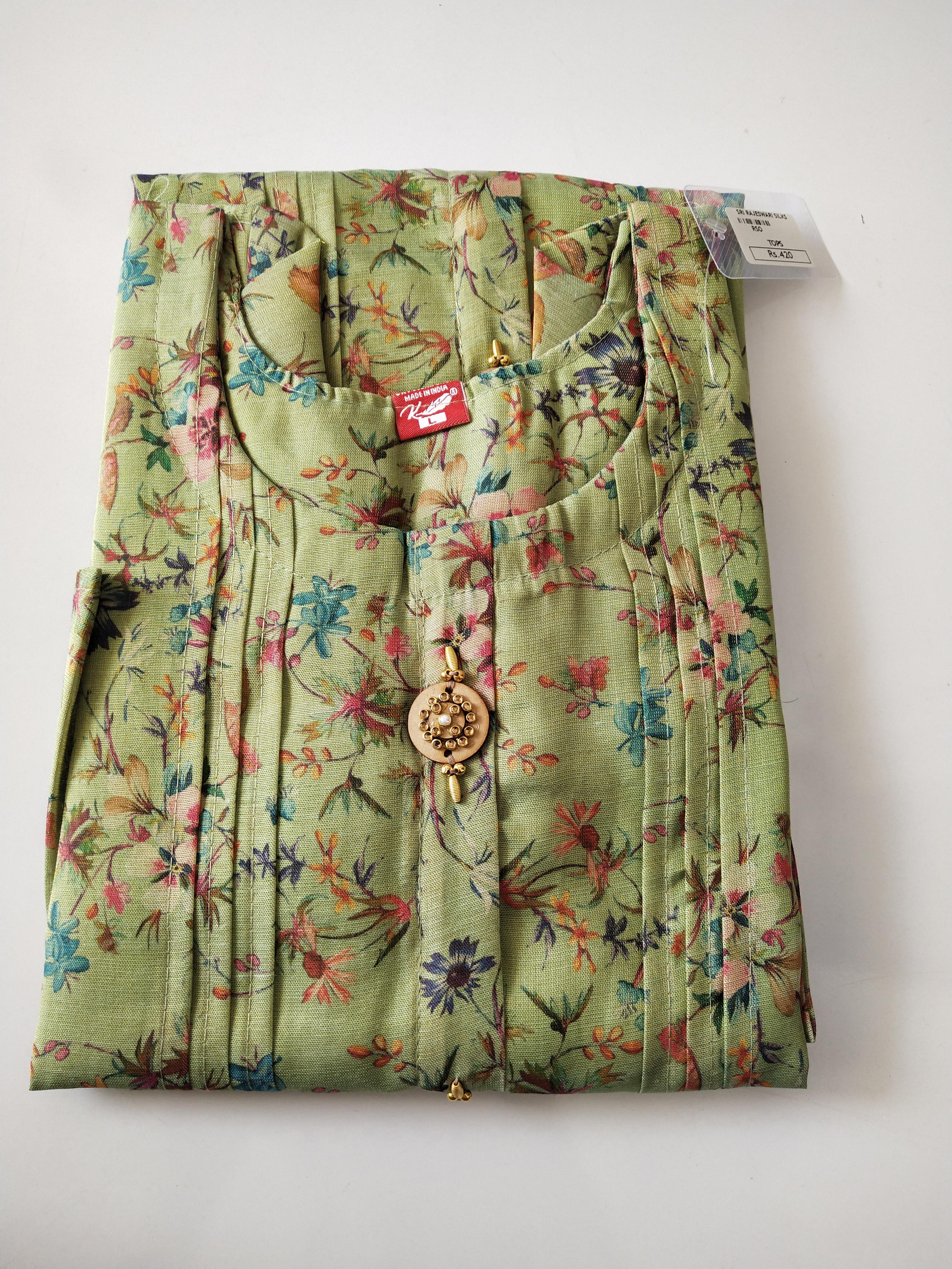 Trendy Printed Kurthi Top -TKSM086