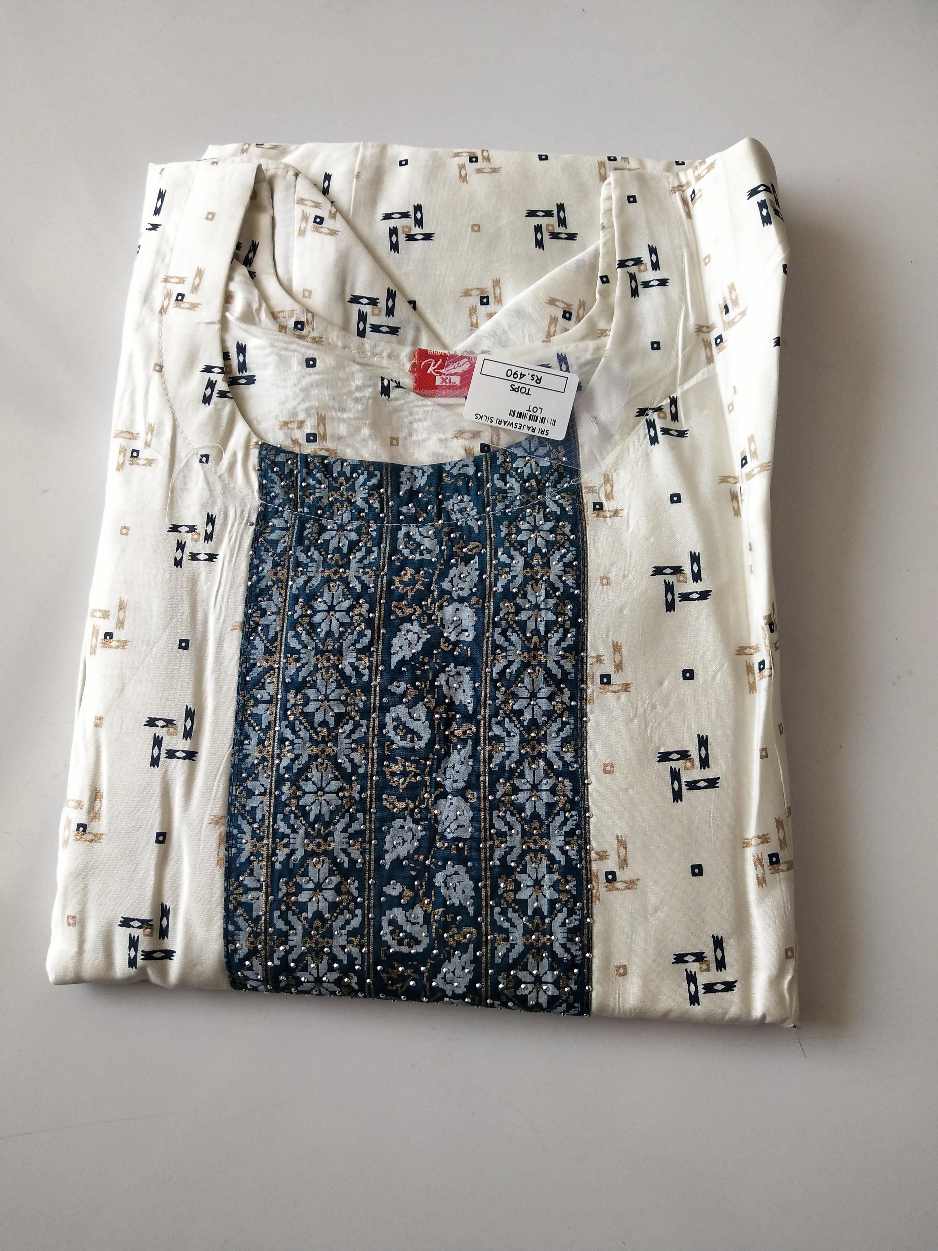 Trendy Printed Kurthi Top -TKSM014