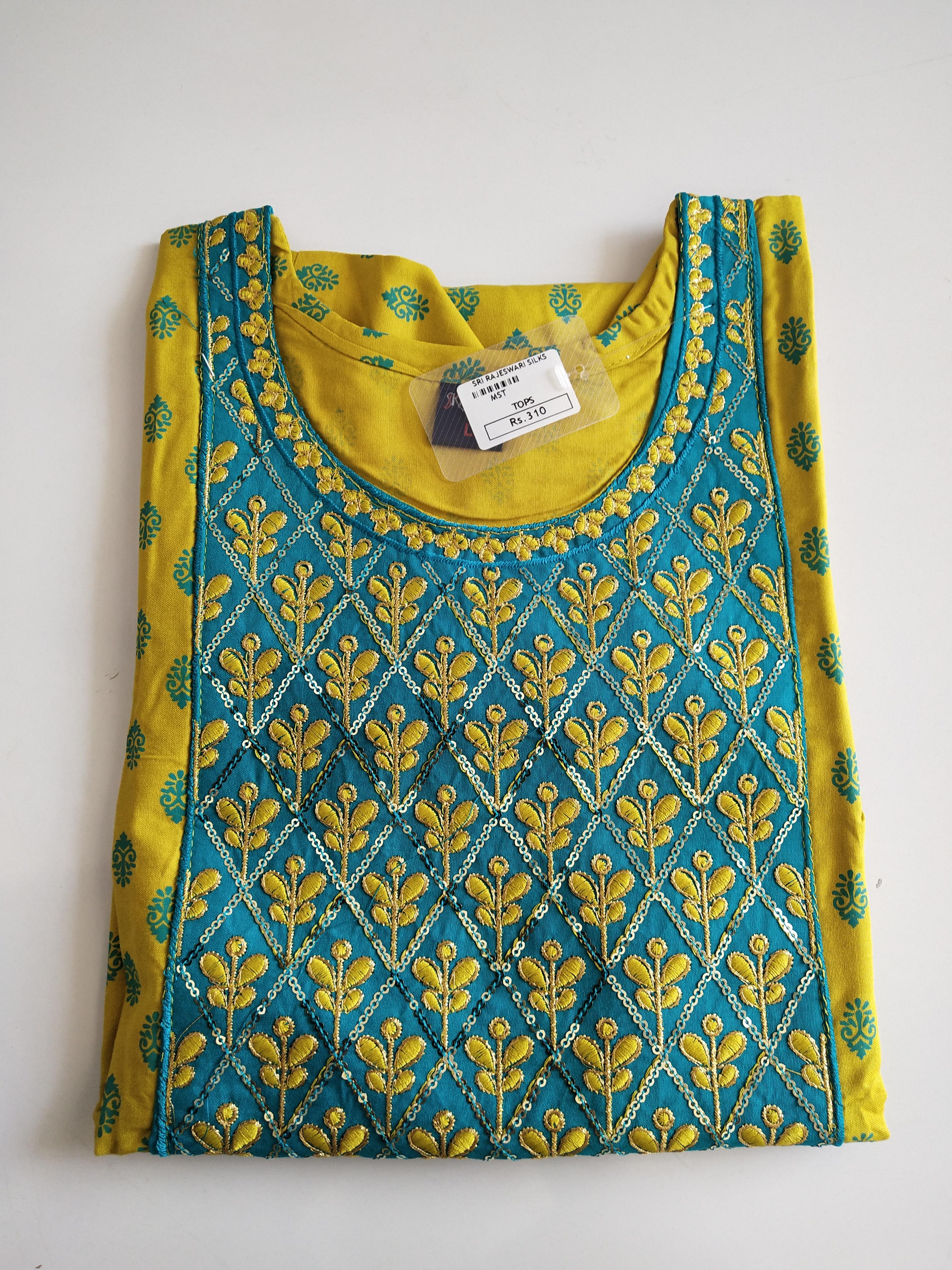 Trendy Printed Kurthi Top -TKSM016