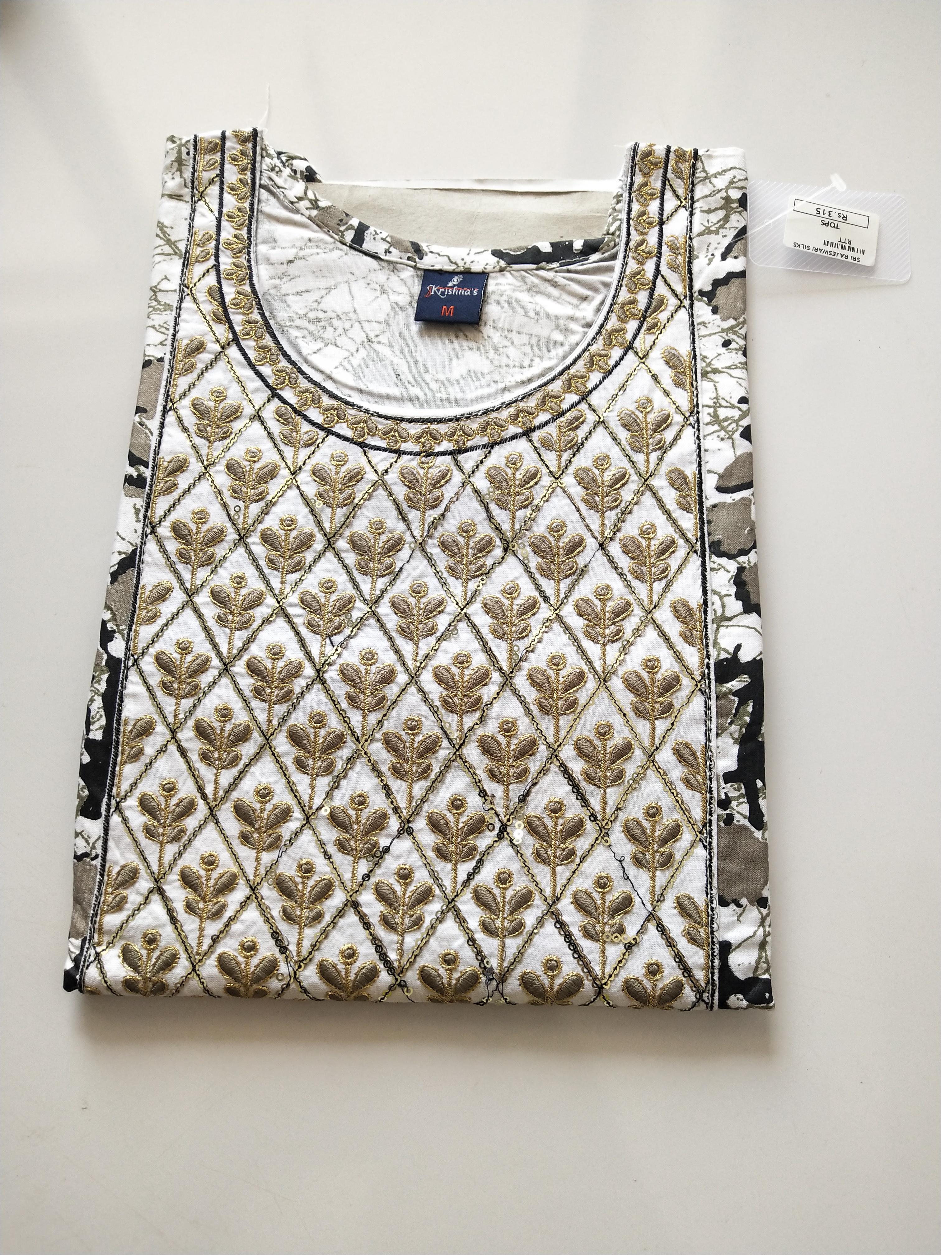 Trendy Printed Kurthi Top -TKSM024