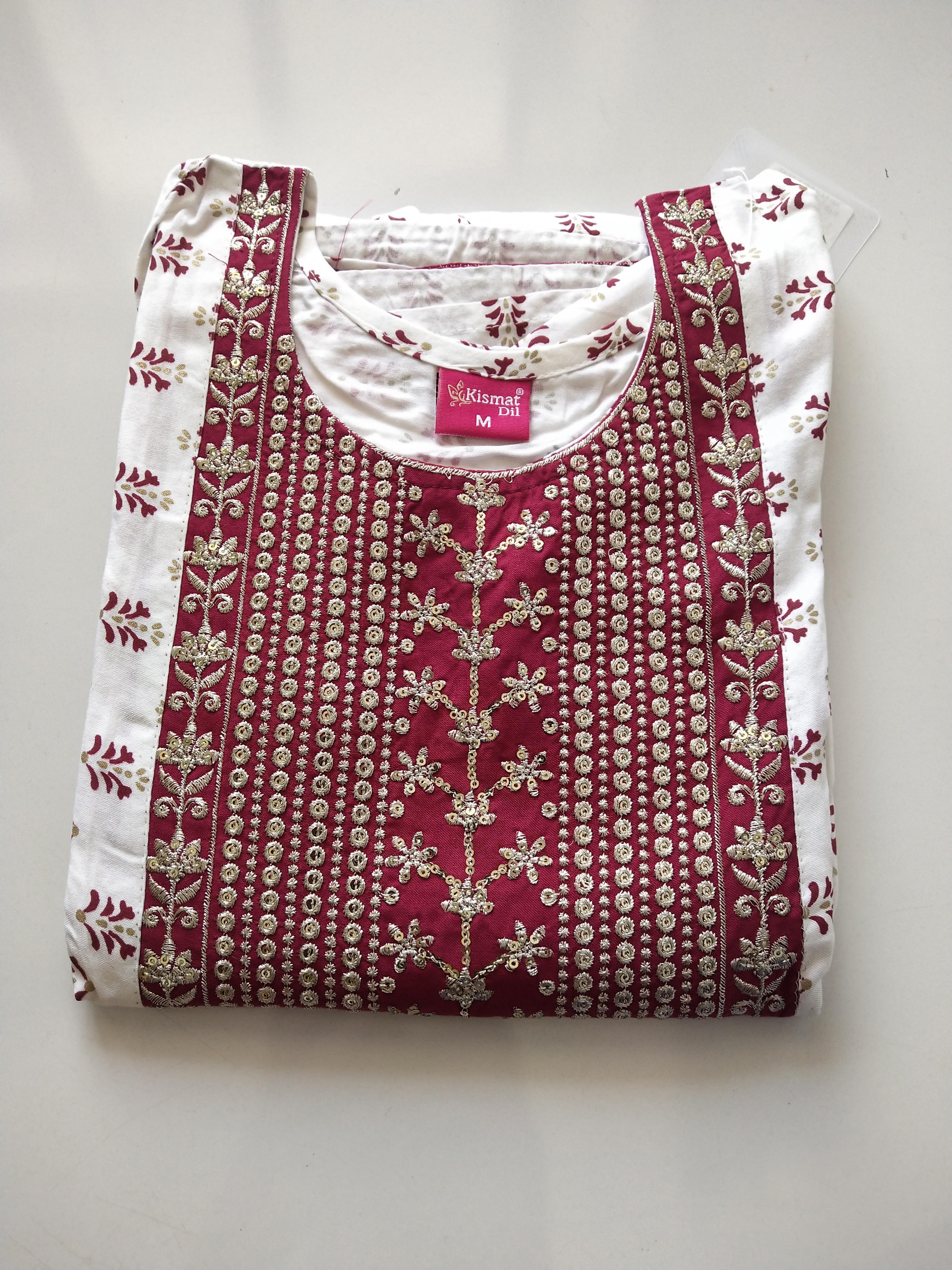 Trendy Printed Kurthi Top -TKSM026