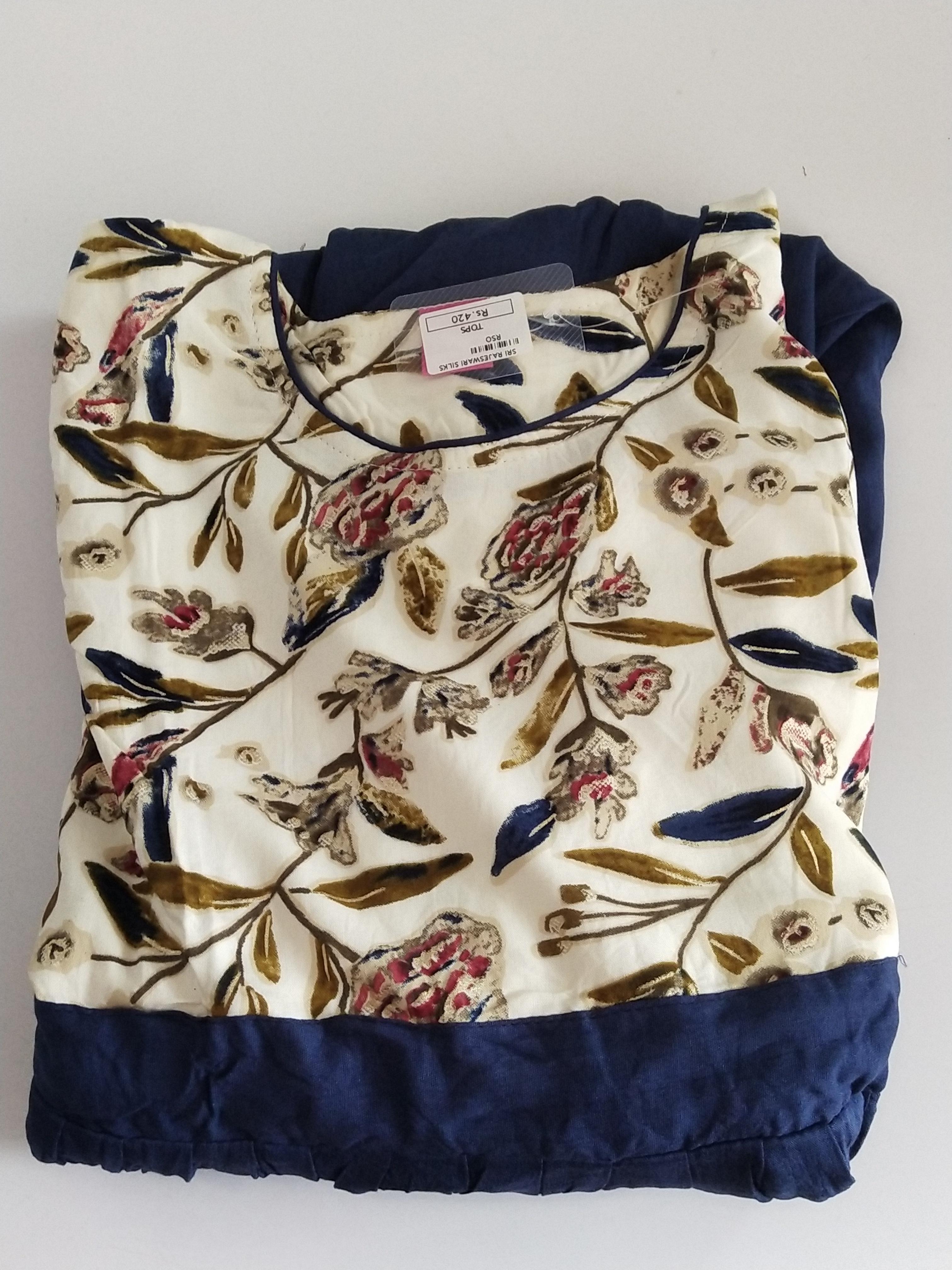 Trendy Printed Kurthi Top -TKSM032