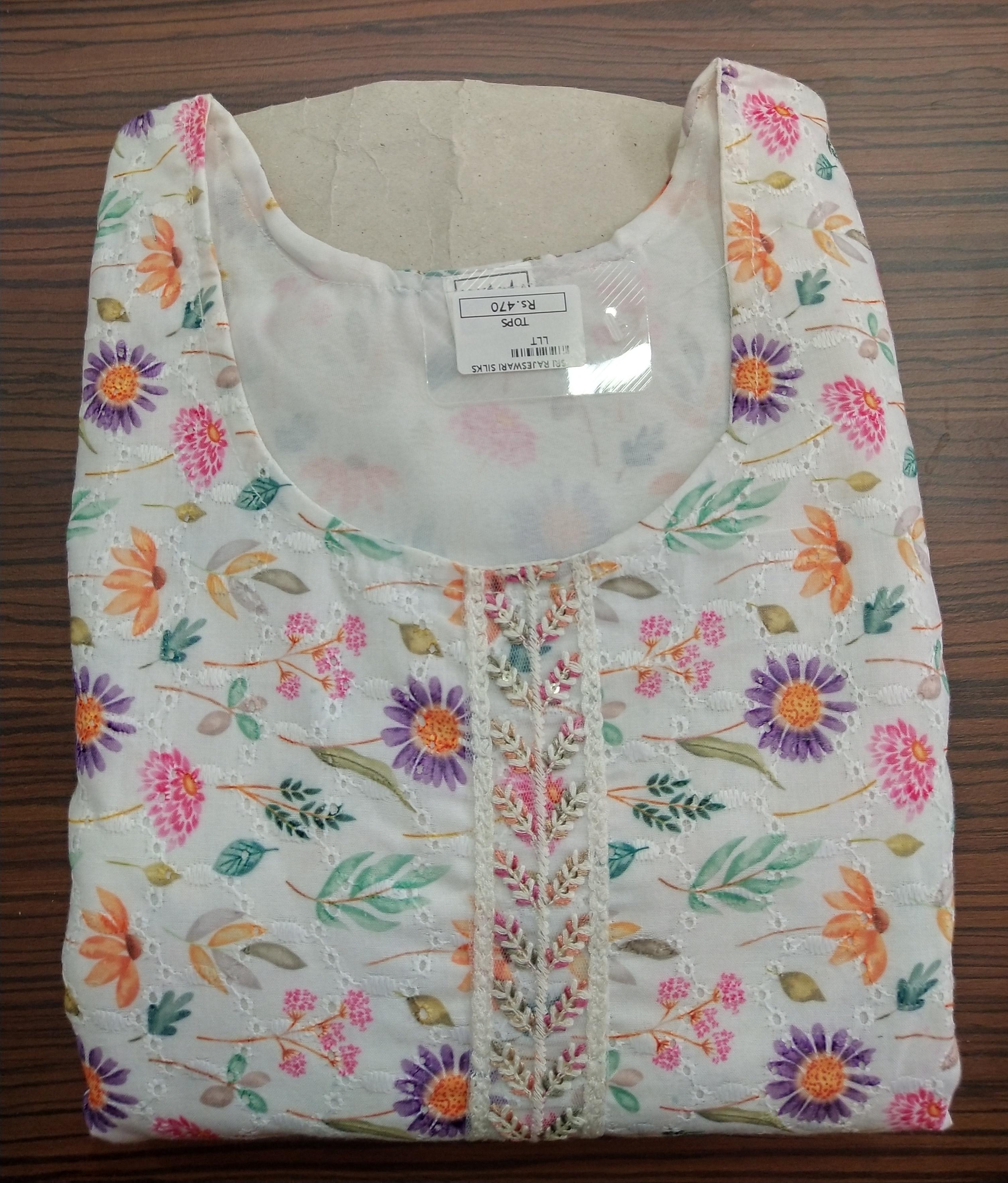Trendy Printed Kurthi Top -TKSM105
