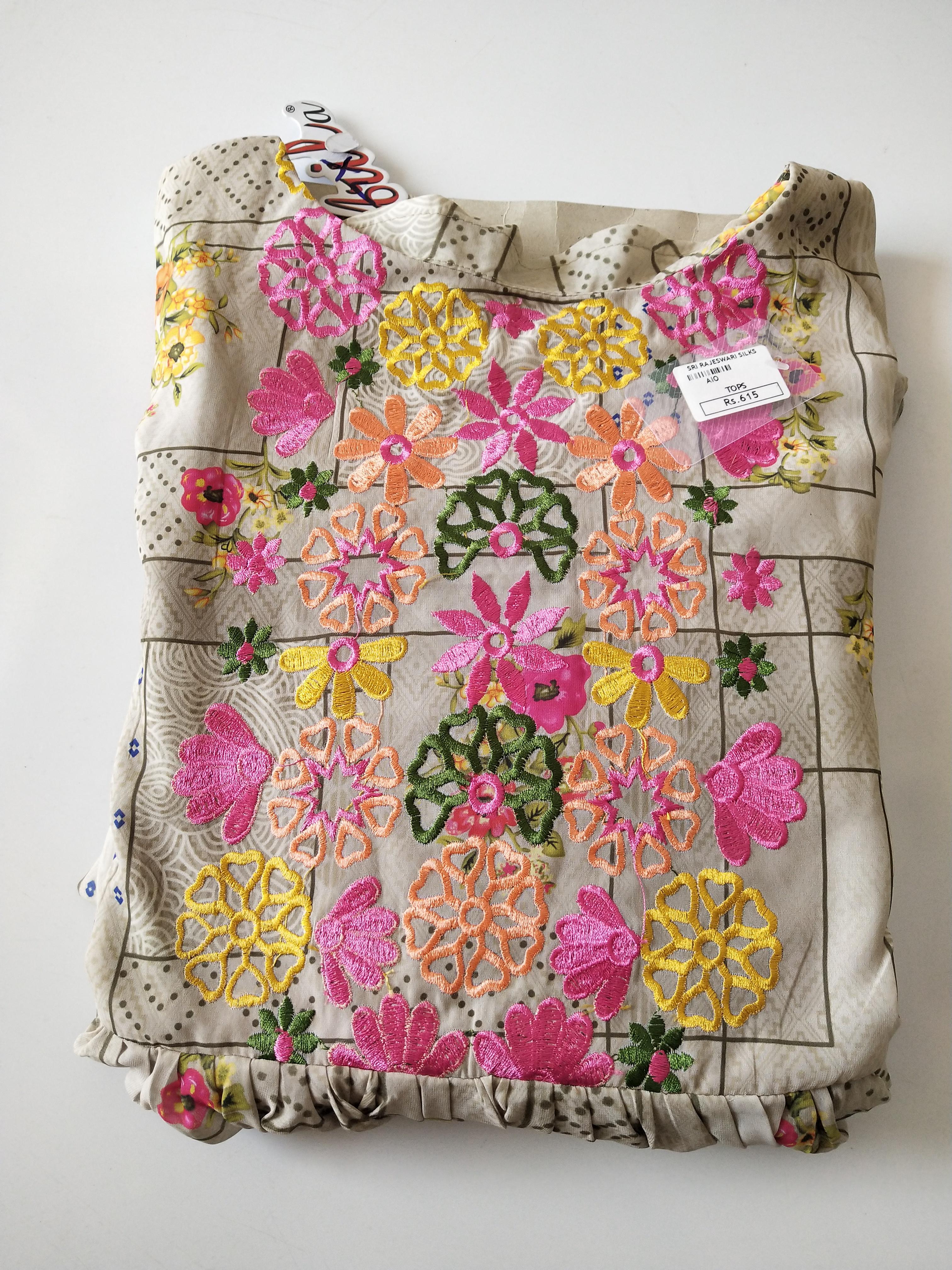 Trendy Printed Kurthi Top -TKSM118