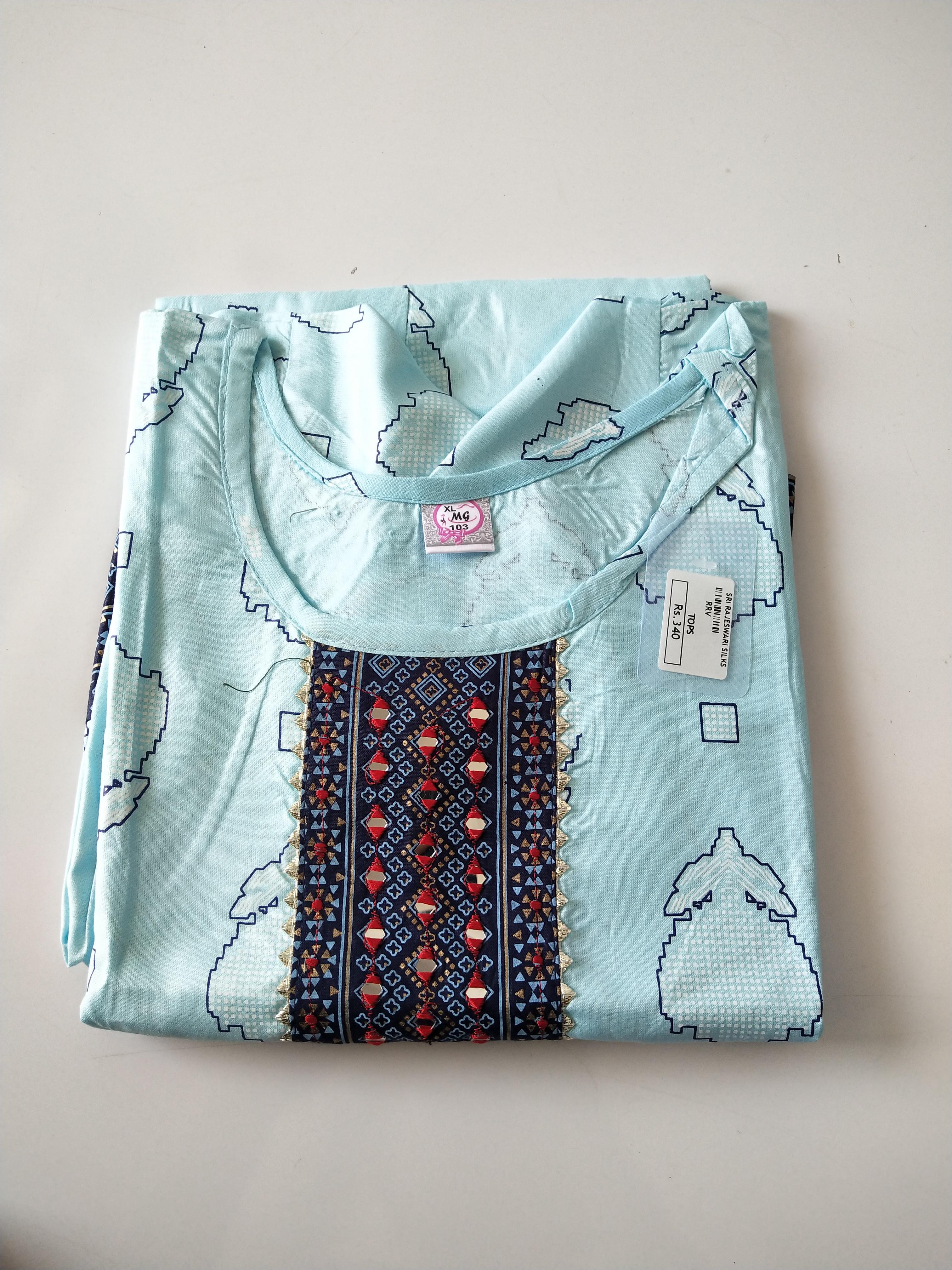 Trendy Printed Kurthi Top -TKSM120