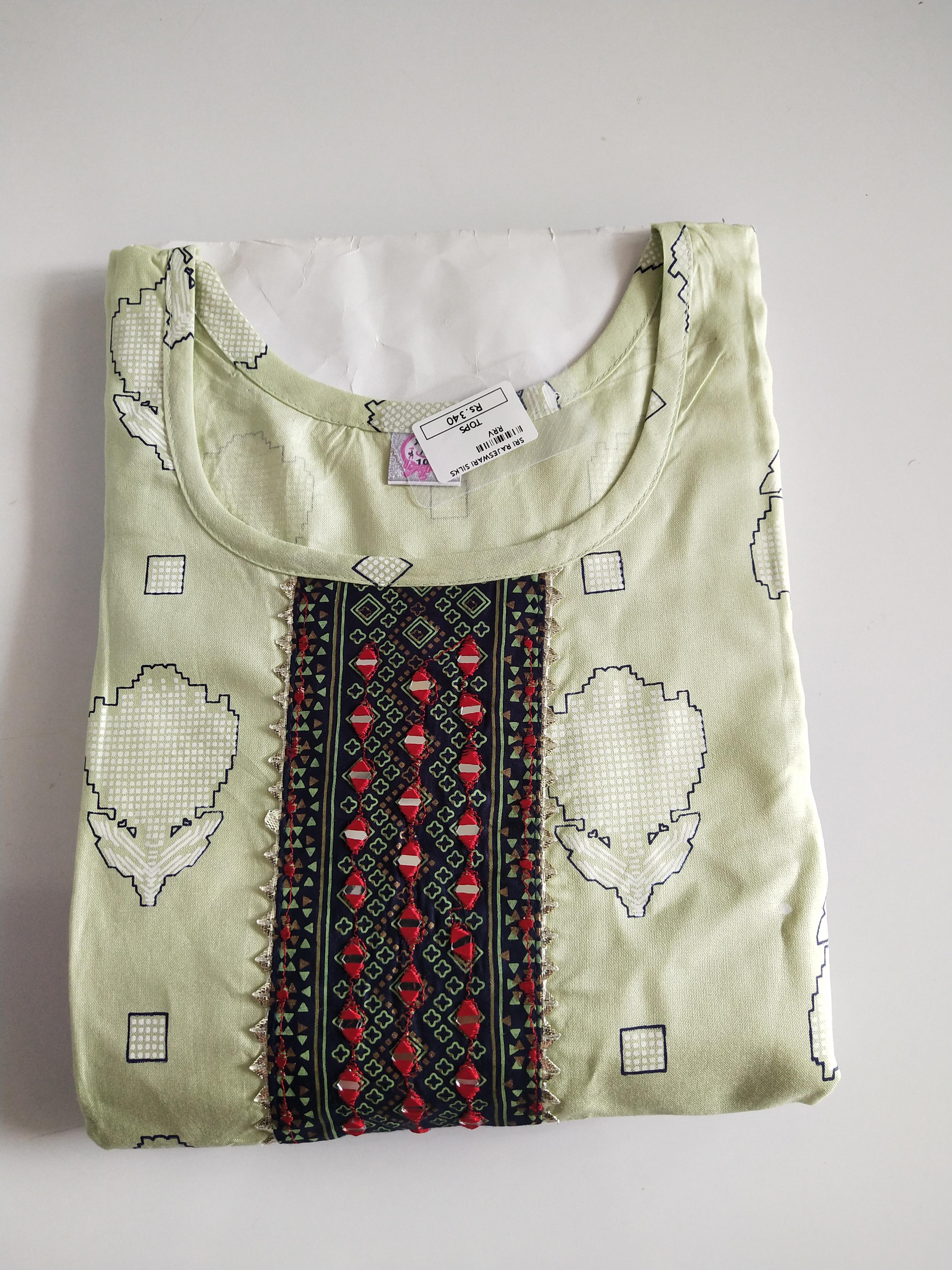 Trendy Printed Kurthi Top -TKSM094
