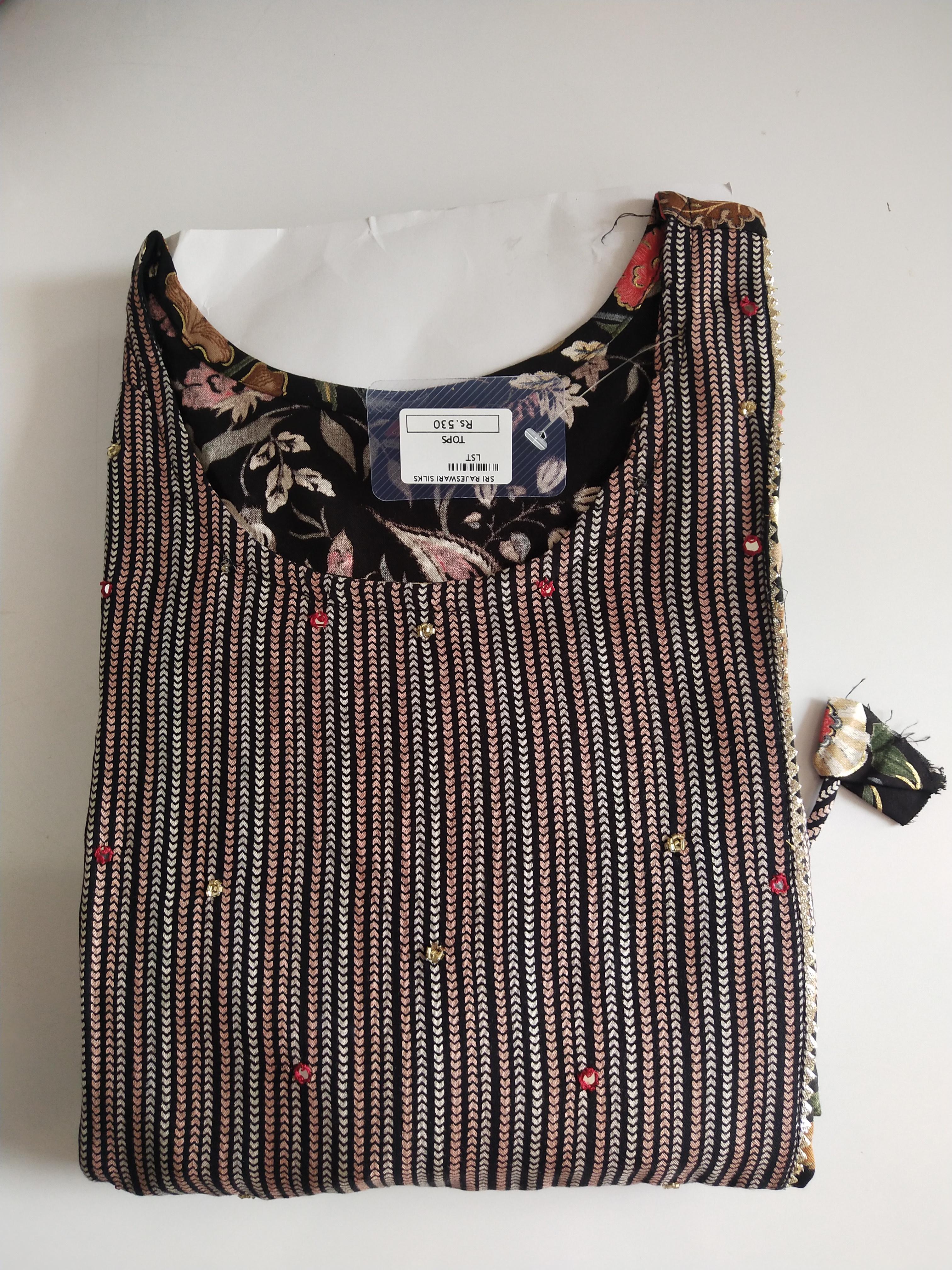Trendy Printed Kurthi Top -TKSM156