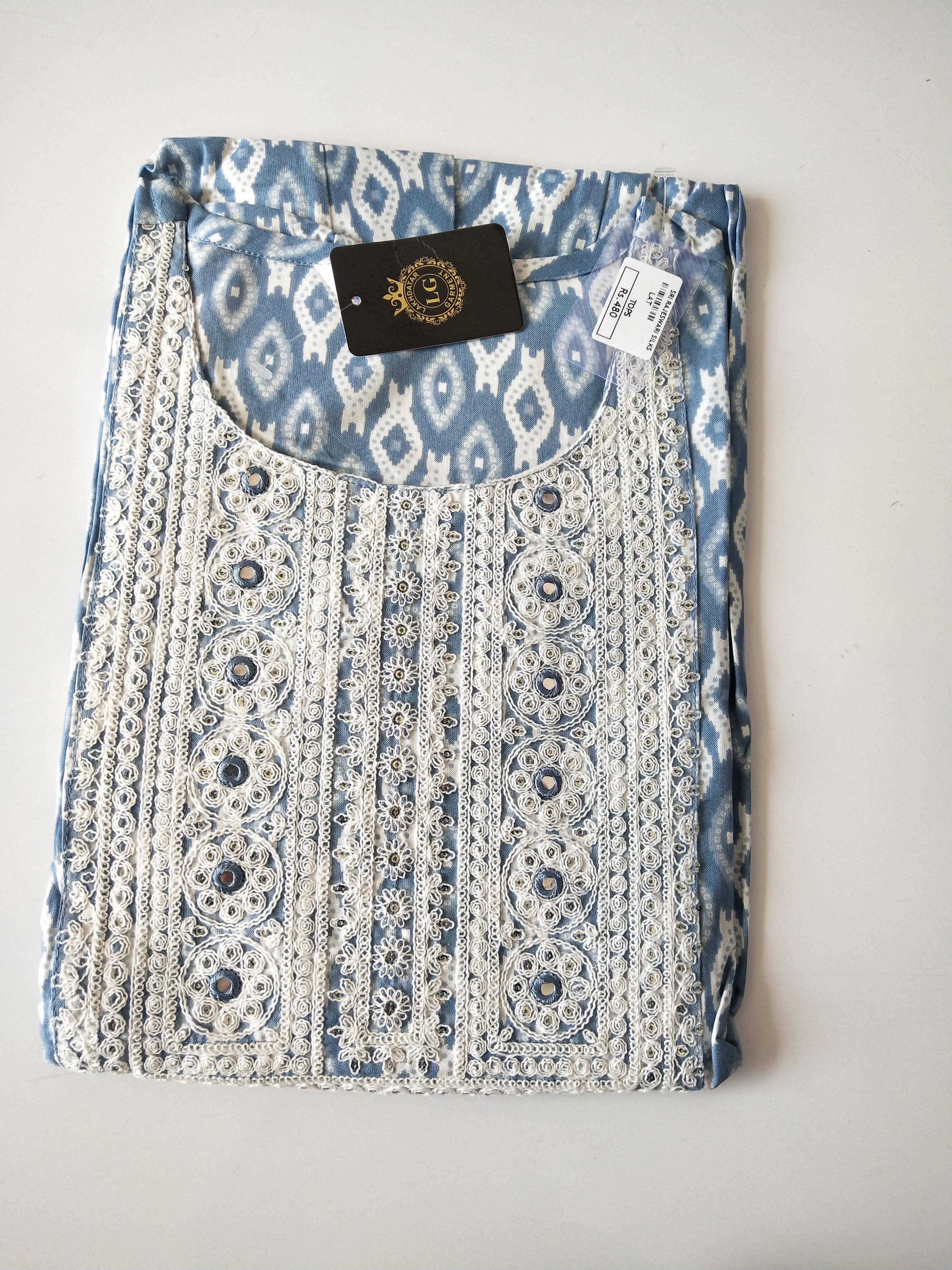 Trendy Printed   Kurthi Top -TKSM159